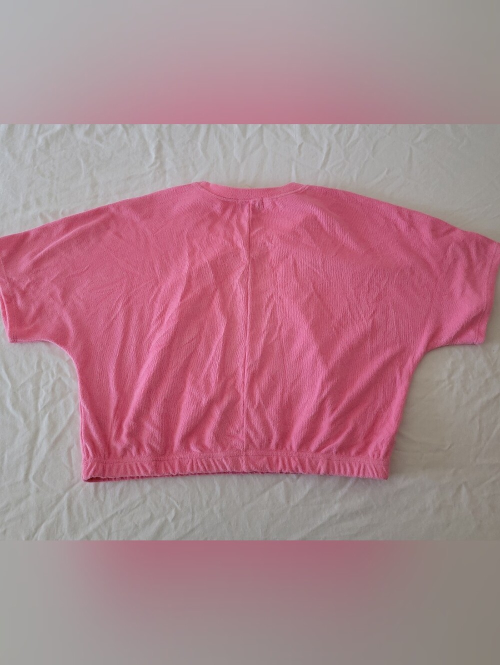 Juicy Couture Barbie Pink Cropped Terrycloth Tee Size XXL BNWT! - Picture 2 of 4